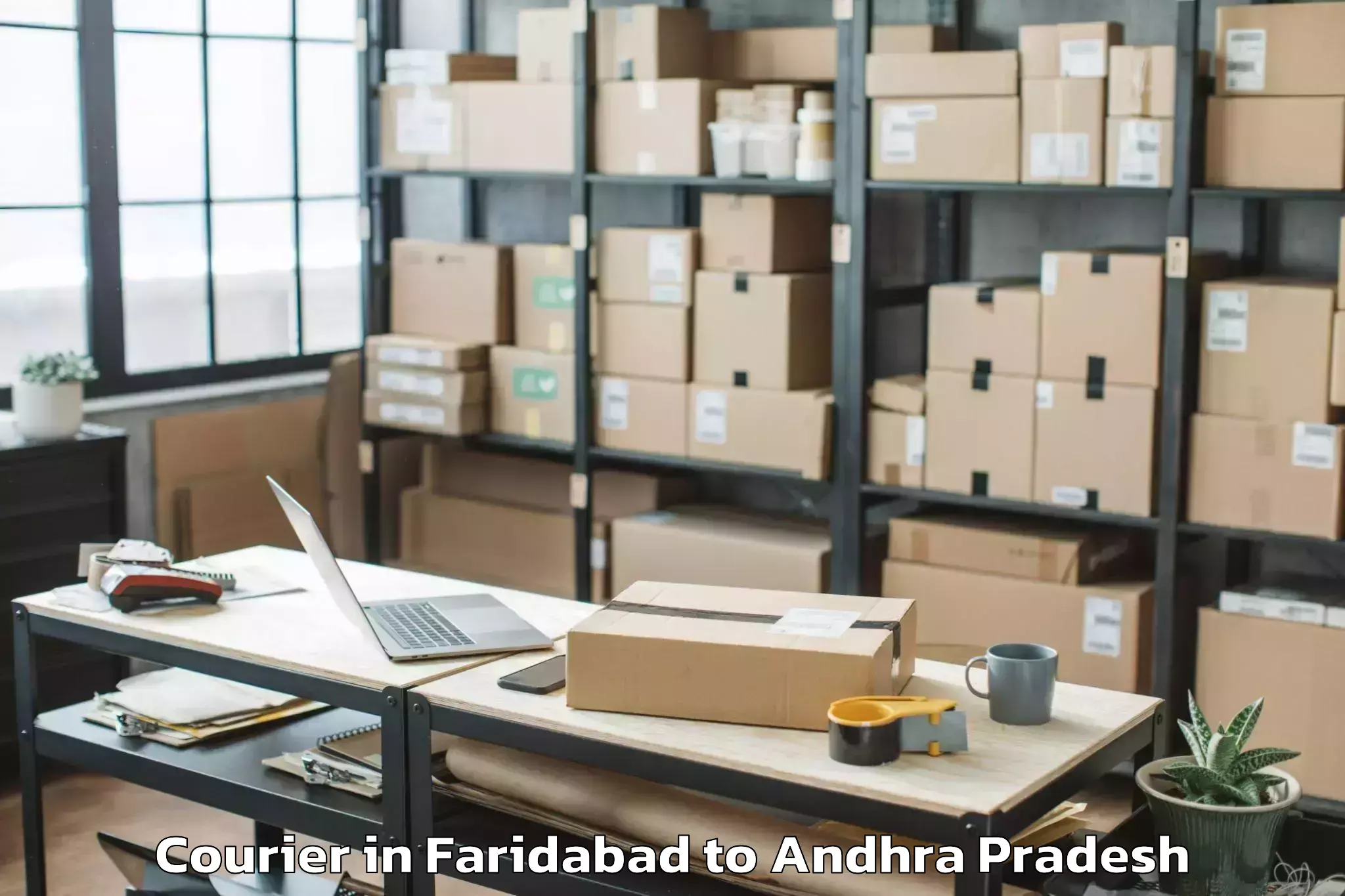 Easy Faridabad to Ojili Courier Booking